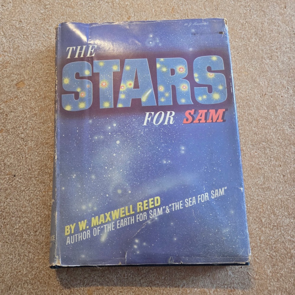 Harcourt Brace The Stars for Sam W Maxwell Reed 1946 Astronomy‎ Hardcover Book